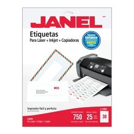 ETIQUETAS BLANCAS JANEL J-5260 DE 2.5X6.7...