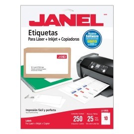 ETIQUETAS BLANCAS JANEL J-5163 DE 5.1X10.2...