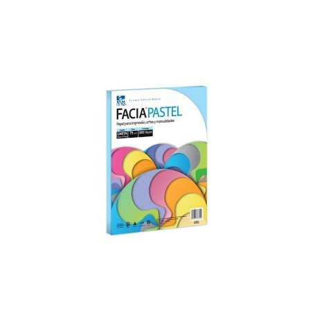 Hojas FaciaNeon color azul pastel COPAMEX