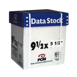 Papel stock 9 1/2 x 5 1/2 3 tantos