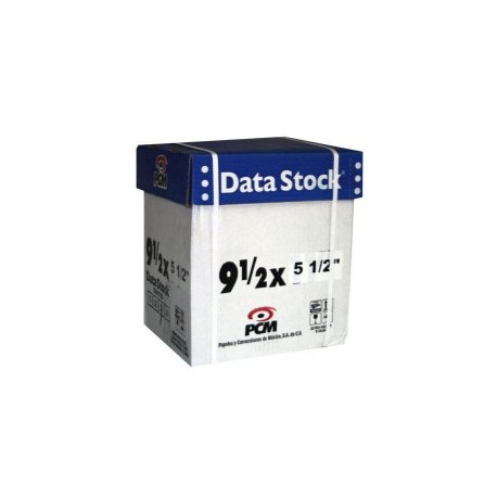 Papel stock 9 1/2 x 5 1/2 2 tantos