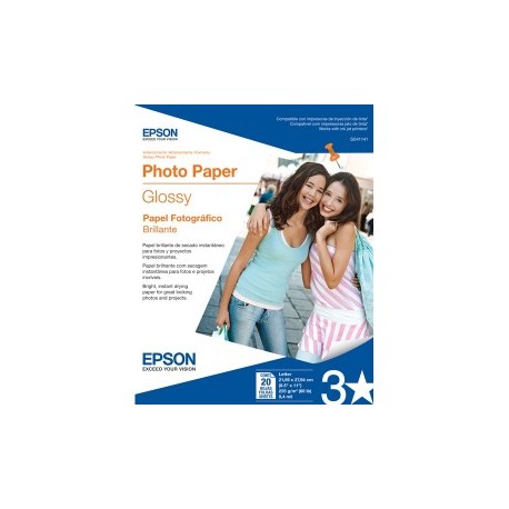 PAPEL FOTOGRAFICO EPSON GLOSSY PHOTO...