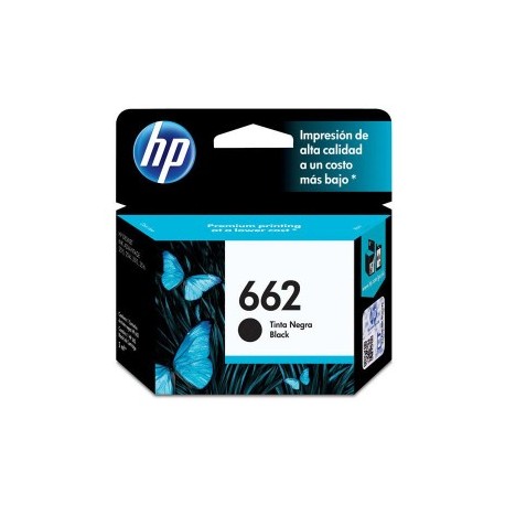 TINTA HP CZ103AL 662 COLOR NEGRO