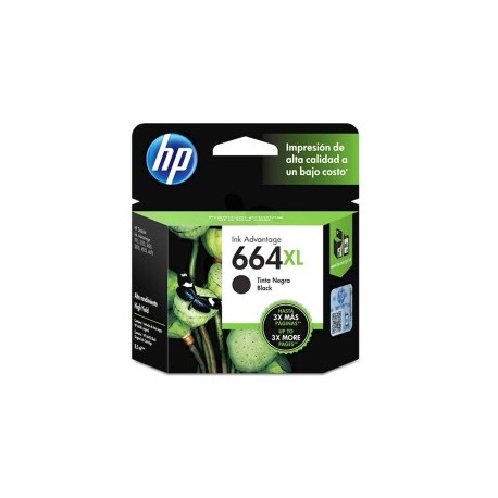 TINTA HP F6V31AL 664XL COLOR NEGRO