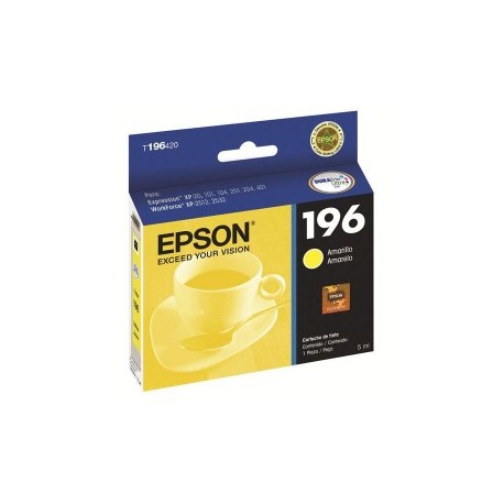 TINTA EPSON T196420-AL 196 COLOR AMARILLO