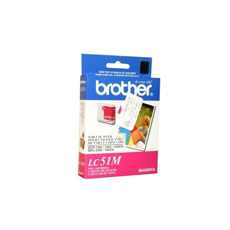 TINTA BROTHER LC51M LC51M COLOR MAGENTA