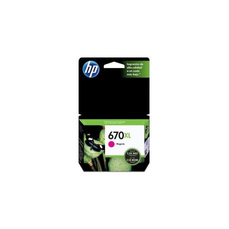 TINTA HP CZ119AL 670XL COLOR MAGENTA