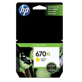 TINTA HP CZ120AL 670XL COLOR AMARILLO