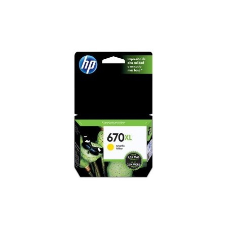 TINTA HP CZ120AL 670XL COLOR AMARILLO