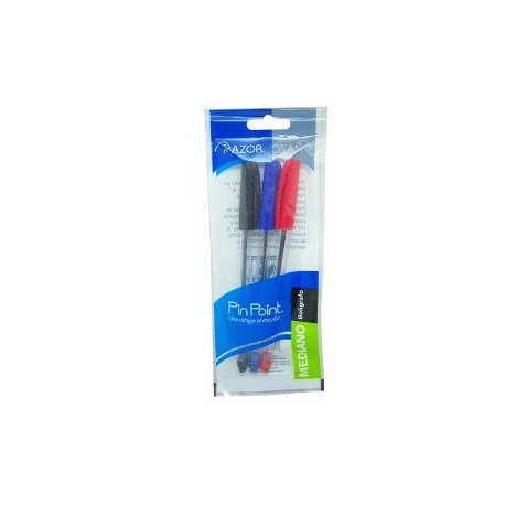 BOLIGRAFO AZOR PIN POINT COLOR NEGRO, AZUL...